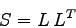 \begin{displaymath}
S = L  L^T
\end{displaymath}