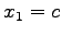 $x_{1}=c$